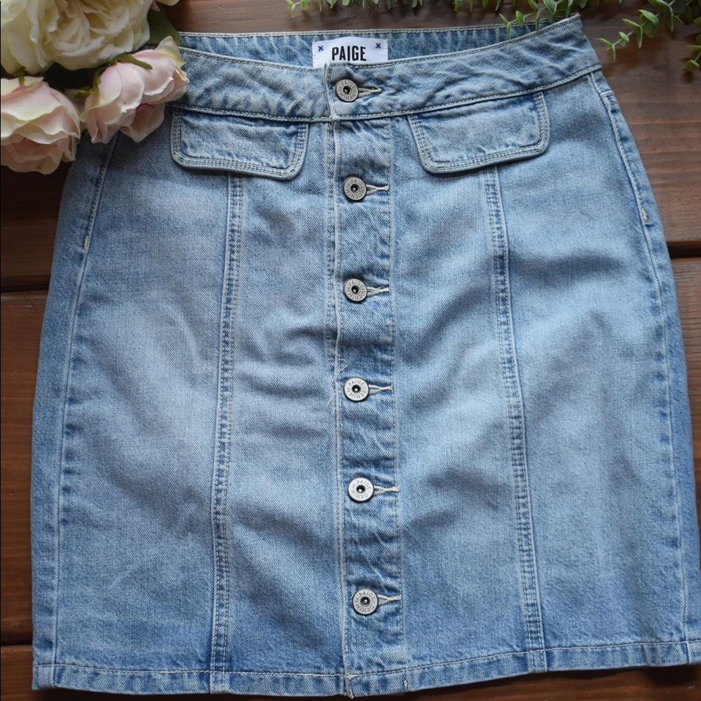 PAIGE Denim Bianca Mini Skirt